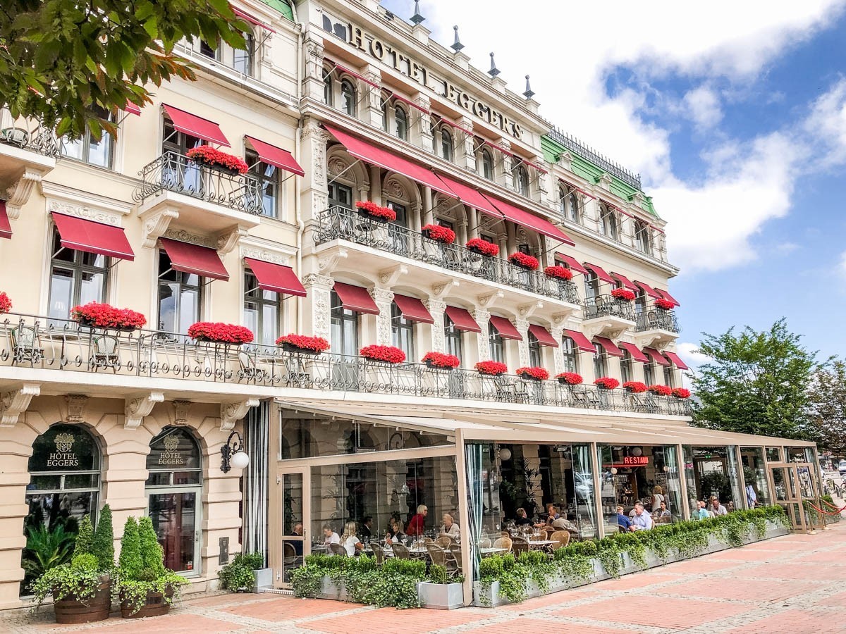 uteservering i restaurang på hotell eggers i göteborg