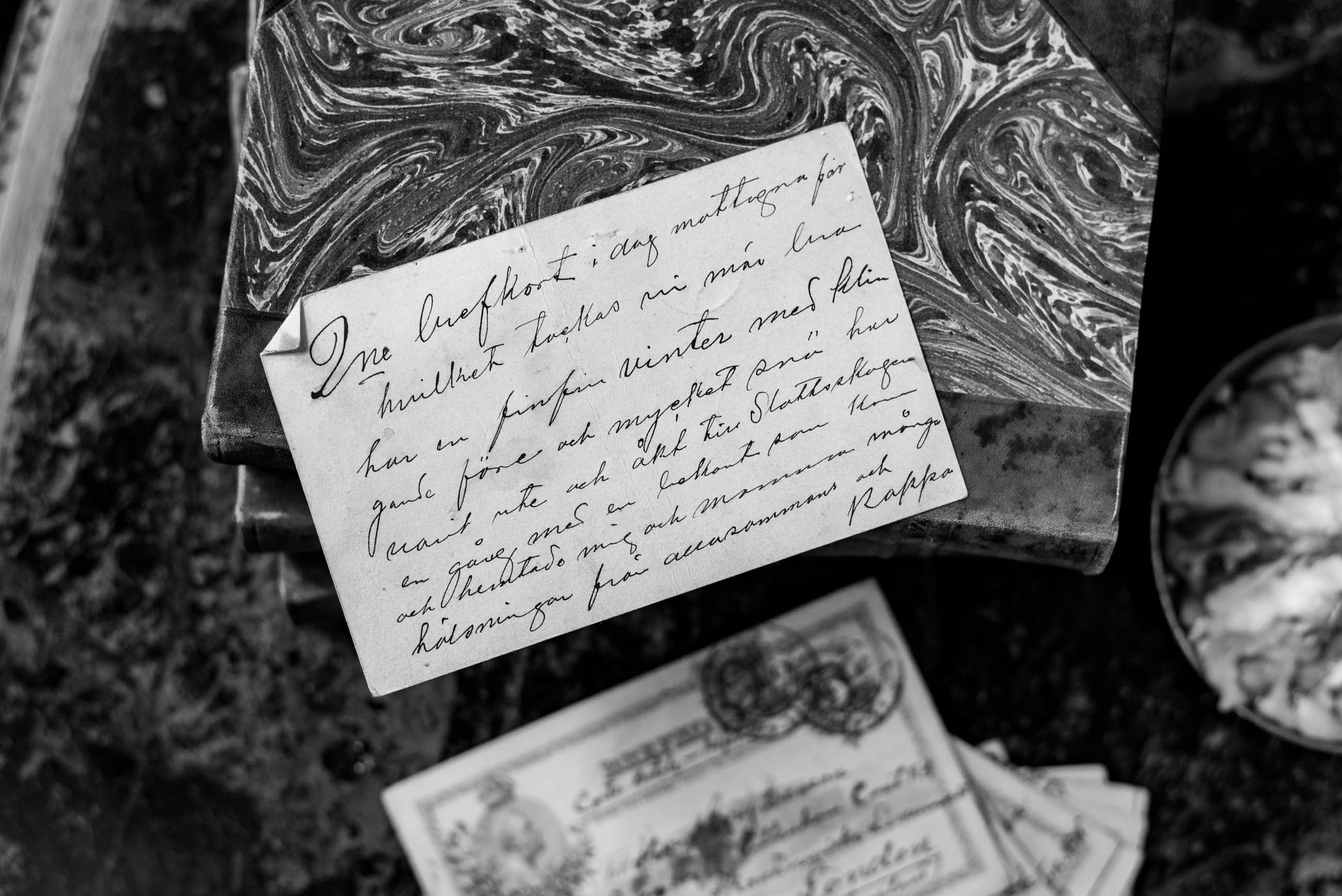 Gammalt brev på hotel eggers