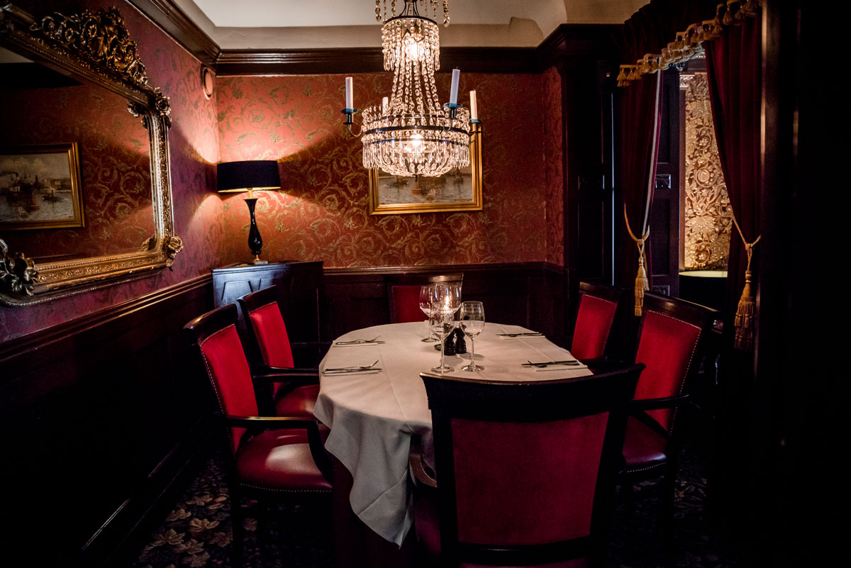 Chambre separee på hotel eggers restaurang