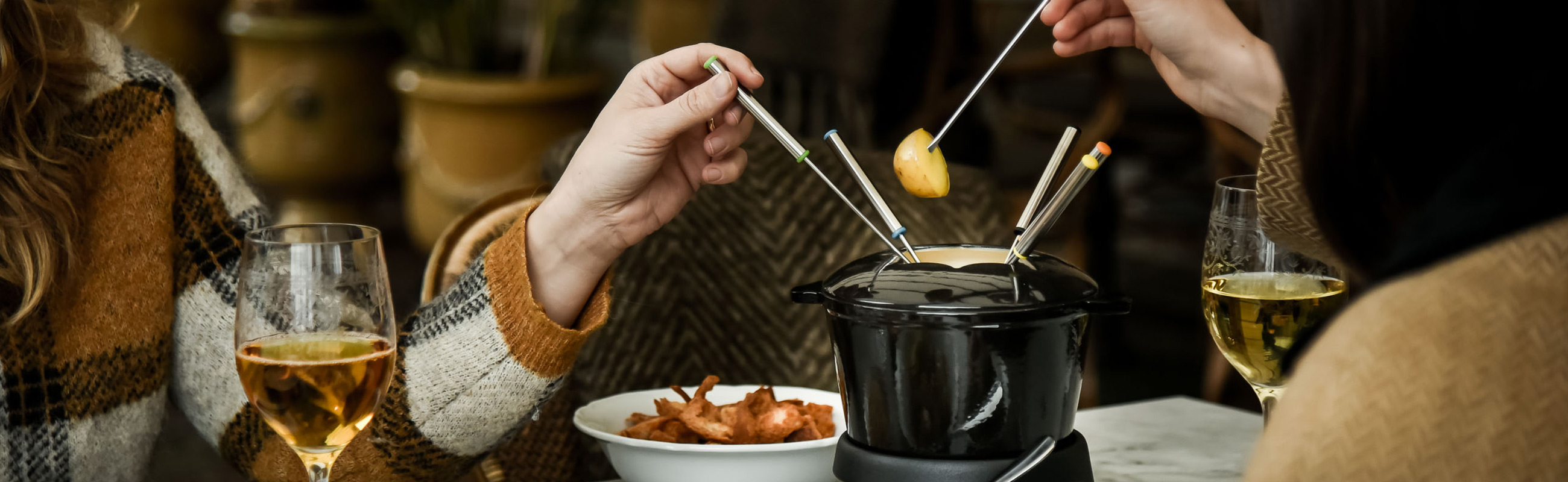 Fondue på Eggers veranda