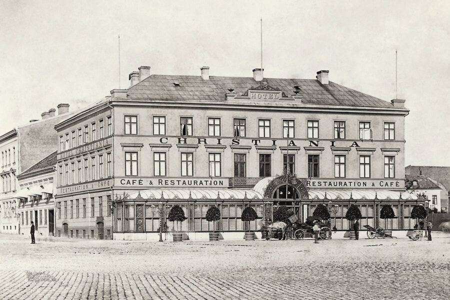 historiskt foto på hotel christiania