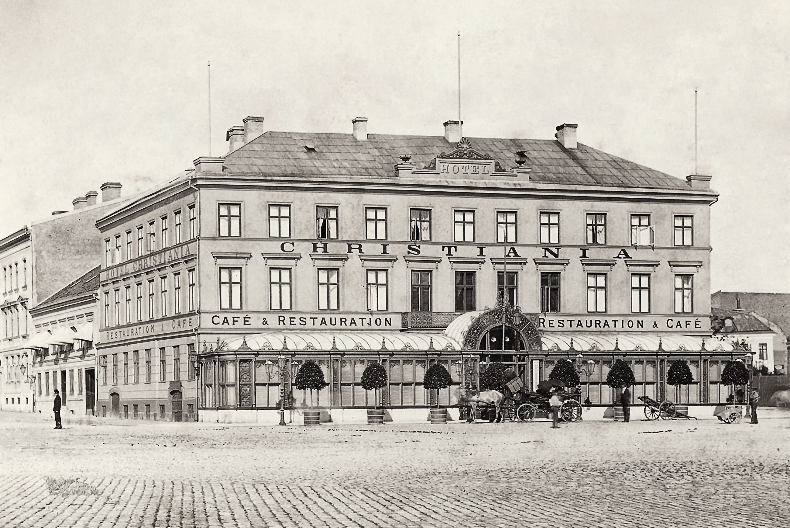 historiskt foto på hotel christiania