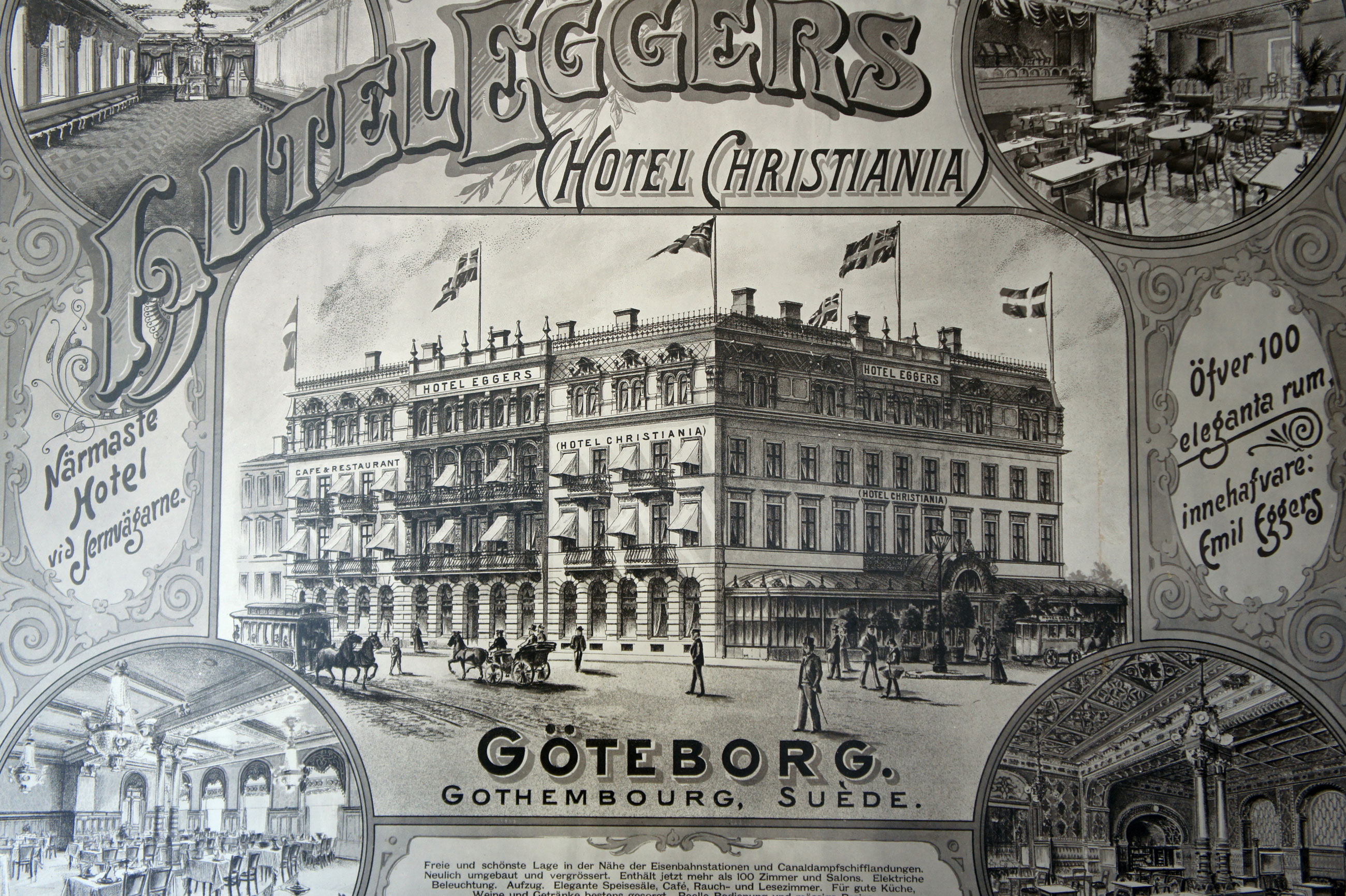 Tavla Hotel Eggers tidigare Hotel Christiania