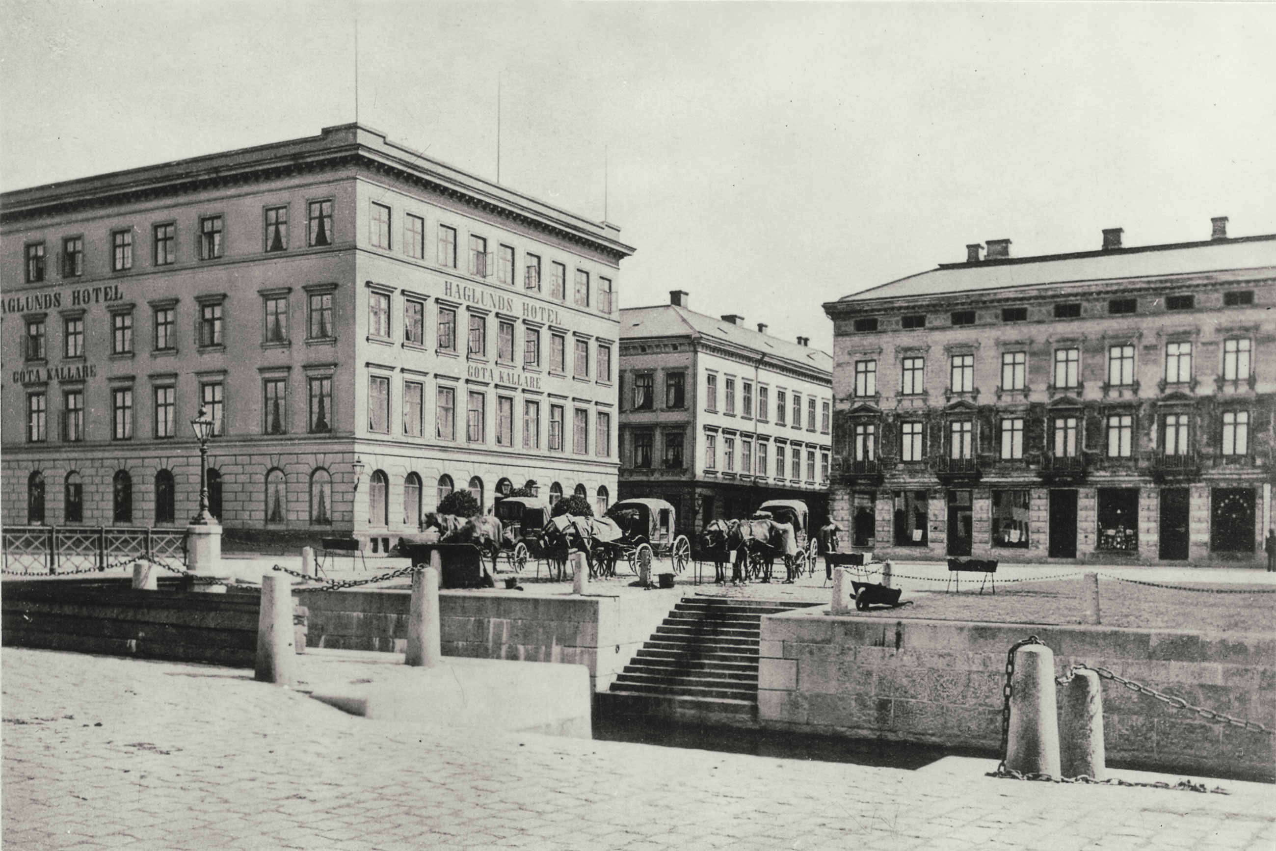 Historiskt foto på Hotel Haglund