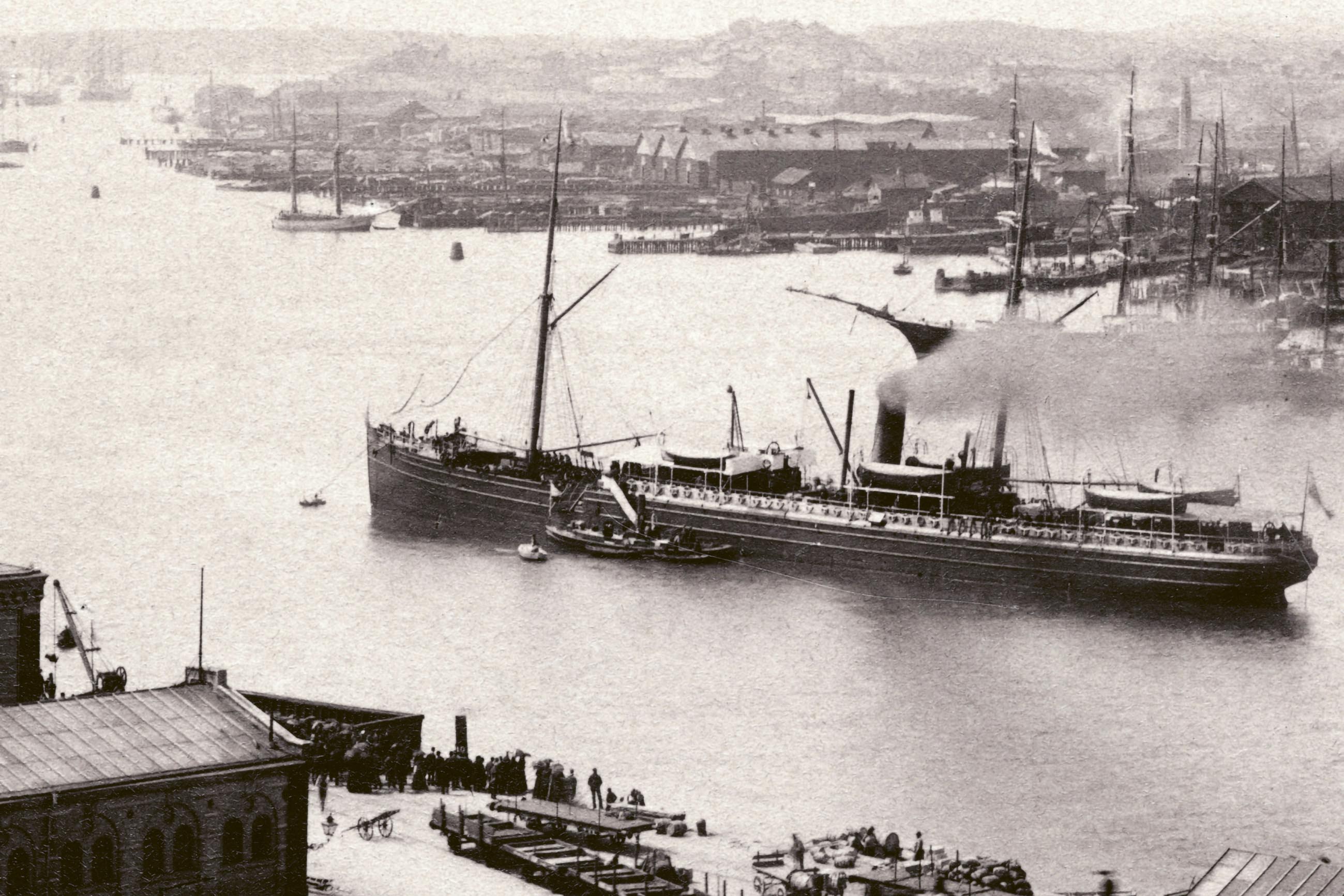 Hamnen i Göteborg 1880-tal