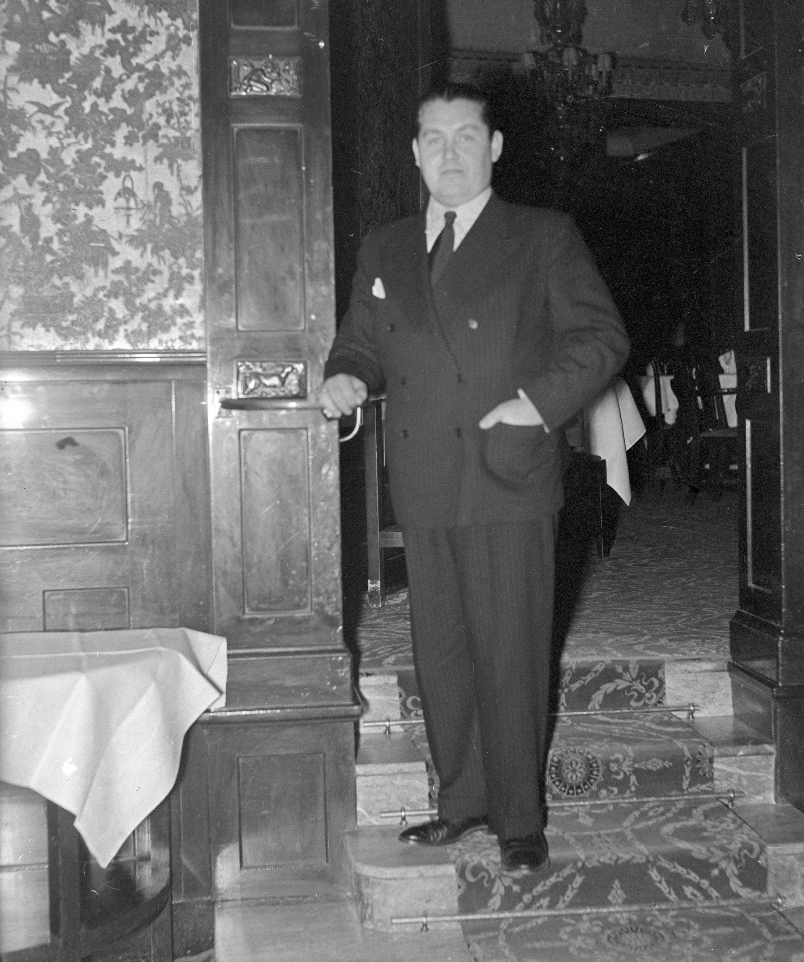 Jussi Björling på Hôtel Eggers 1947