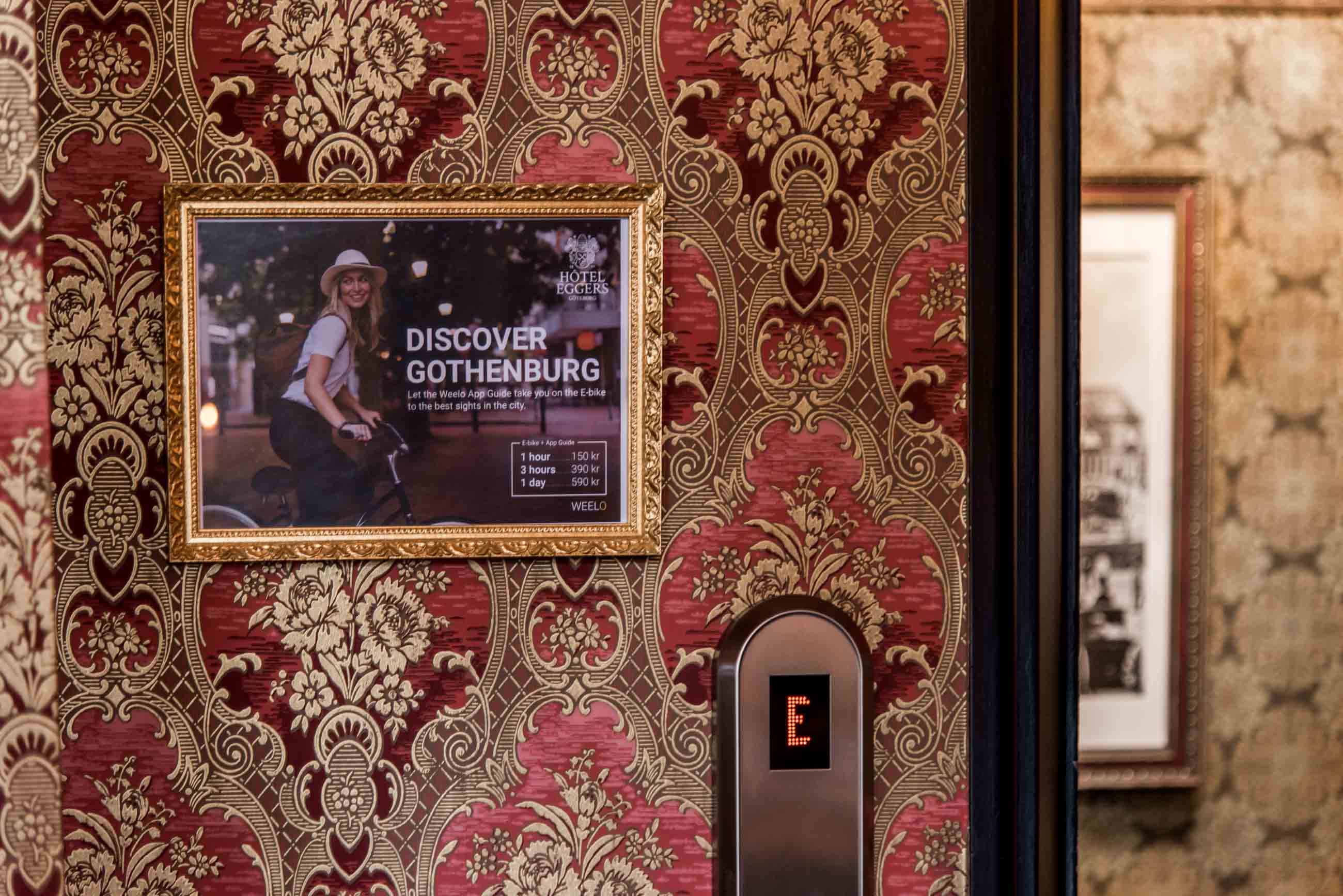 Hissen på Hôtel Eggers